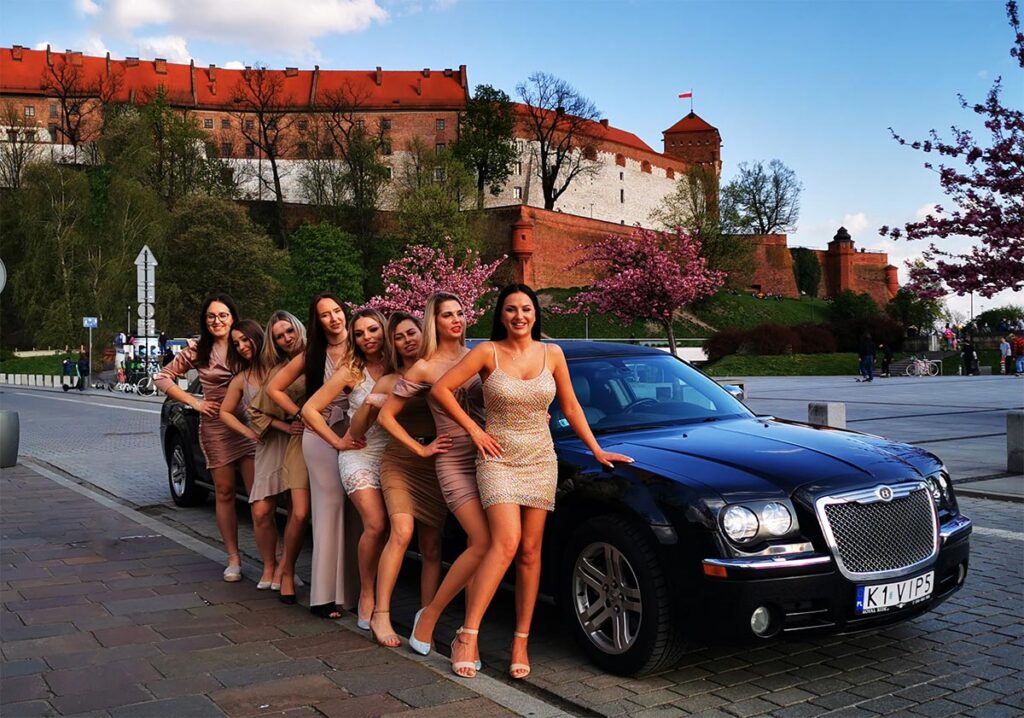 Wieczór panieński w limuzynie w Krakowie