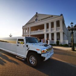 Hummer as a wedding limousine