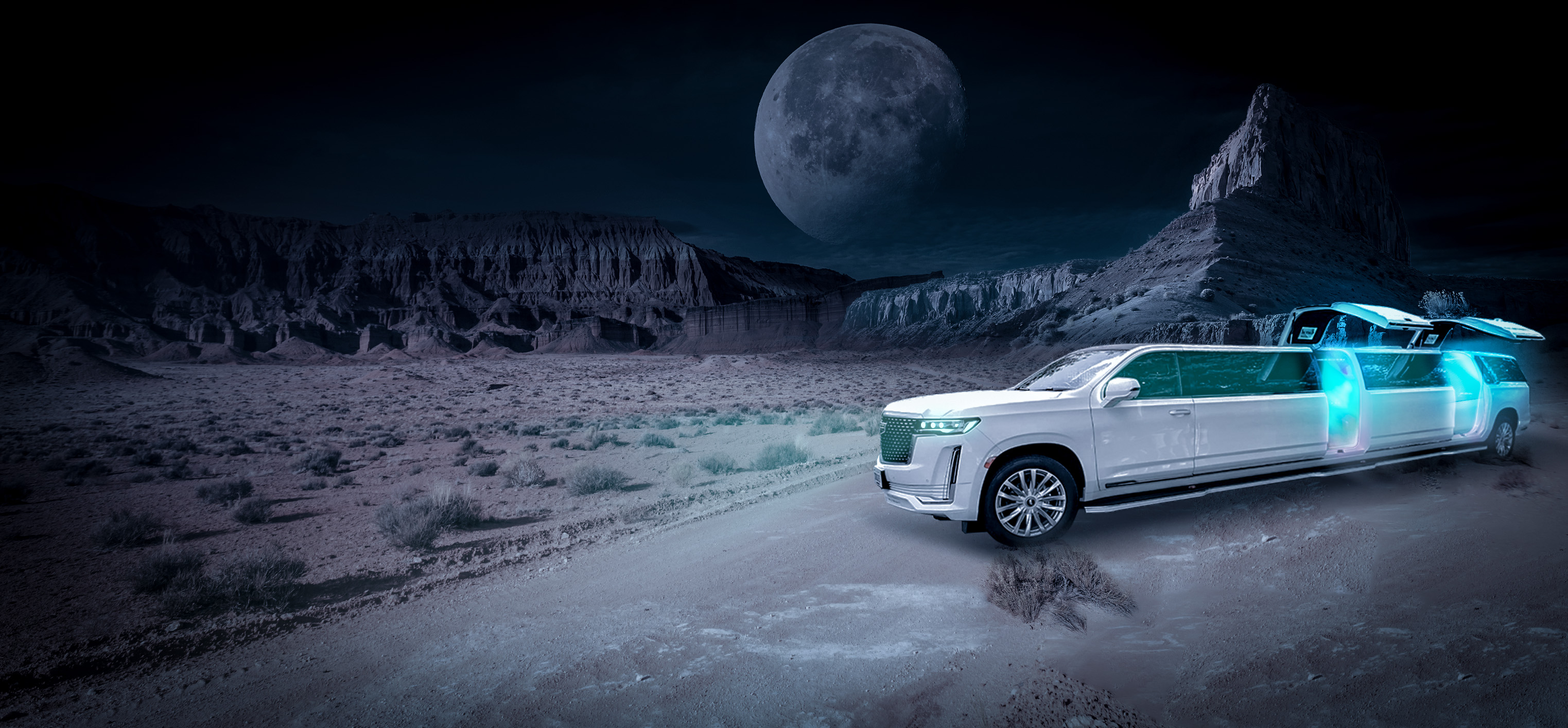 Cadillac Escalade - grafika promocyjna bez użycia sztucznej inteligencji.